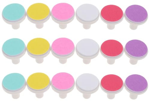 Abaodam 18 Pièces Têtes de Lime à Ongles pour Nourrisson en Papier Abrasif, Meuleuse Électrique Sûre pour Soins à Domicile Bébé