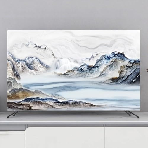 FLYIODFCXV TV LCD/LED/curvi/a parete Proteggi schermo con stampa artistica(Mountain1,65inch)