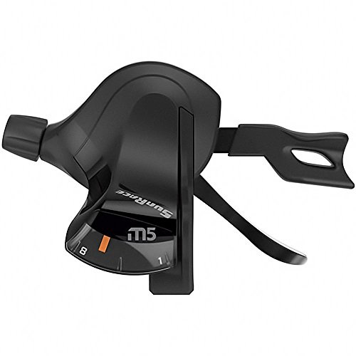 SunRace Gear lever, left-trigger, DLM500, L3-index, 3-speed, black