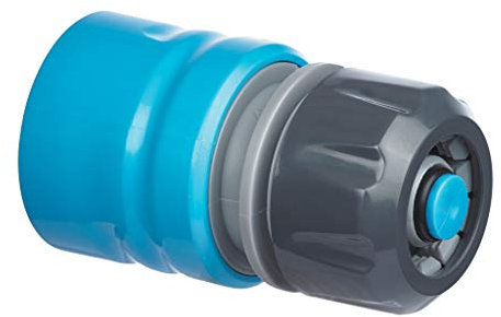 Flopro 70300536 Water Stop Garden Hose Connector, Blue, 3.4 x 3.4 x 5.8 cm