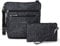 Baggallini Damen Pocket Crossbody Bags for Women 8x8 Small Lightweight Durable Nylon Water-Resistant Travel Purse W/RFID Wristlet Umhängetaschen, Midnight Blossom