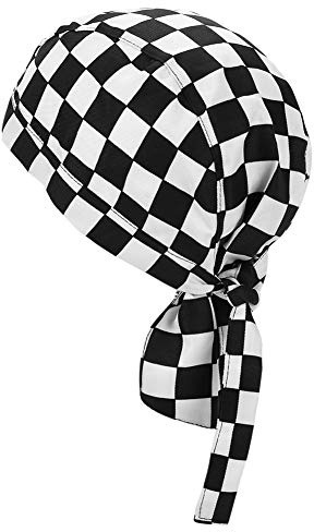 ITODA Berretto sportivo ad asciugatura rapida, berretto da corsa retrò, bandana da cuoco, traspirante, protezione dai raggi UV, turbante sotto il casco, per fitness, corsa, ciclismo, moto, cucina,