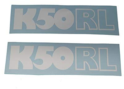 Hercules K50 RL Bj.1977-80, Sticker für Seitenverkleidung/-Deckel, Schriftzug, zum Restaurieren von Lack & Verkleidung. Motorrad Emblem Alternative