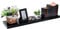 EUGAD Wandregal Schweberegal Wandboard Bücherregal Hängeregal Hochglanzoberfläche DVD CD Regal Holzbrett für Schlafzimmer Wohnzimmer Küche und Flur Schwarz breit 80cm 0045QJ