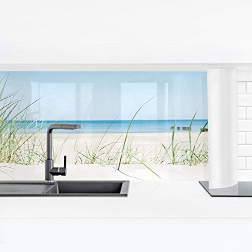 Bilderwelten Küchenrückwand Folie Glänzend 60x210 cm Ostseeküste Spritzschutz Fliesenspiegel Küche-Rückwand Motiv Klebefolie