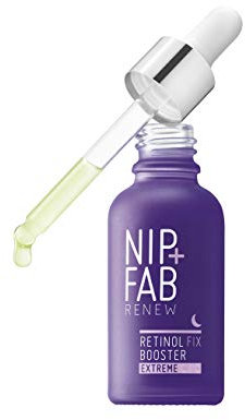 Nip + Fab Retinol Fix Booster Extreme 0.3% Retinol Liquid Drops for Face with Aloe Vera, Anti-Aging for Fine Lines and Wrinkles, 30 ml