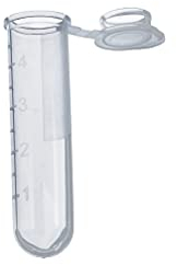 Lot de 300 tubes de centrifugeuse gradués en polypropylène avec bouchon à pression - 5 ml