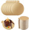 Symphonyw Mini Cardboard Cake Bases, 100pcs Golden Mousse Cake Boards Cake Paper Plates Dessert Board Base Grease for Wedding Birthday (Round)