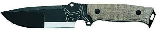 Fox Knives Outdoormesser „Sherpa“ Griffmaterial Canvas Micarta Klinge D2 Stahl Art. FX-610