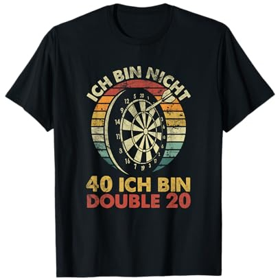 Ich Bin Nicht 40 Ich Bin Double 20 40.Geburtstag Vintage T-Shirt