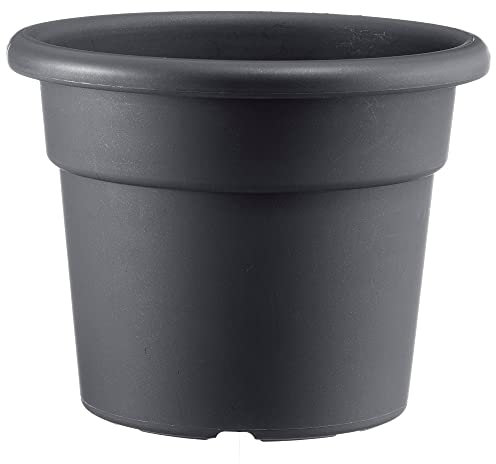 Art Plast Cilindro Maceta cilíndrica Ø 22 cm, Antracita