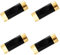4 Pcs Alloy Chopstick Rest Black Gold Chopstick Holder Chinese Chopstick Spoon Rest Table Decoration Simple Cushion Spoon Holder for Home Restaurant Kitchen Tableware Rack
