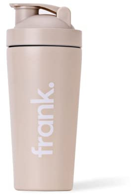 FRANK PROTEIN SHAKER | 750 ml | Edelstahl | auslaufsicher | für Deinen Fitness Eiweißshake und Proteinshake | einfache Reinigung | BPA- und DEHP-frei