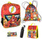DC Comics The Flash Rucksack, 40,6 cm, 5-teiliges Set, Rot, Einheitsgröße, Rot, EinheitsgröÃŸe