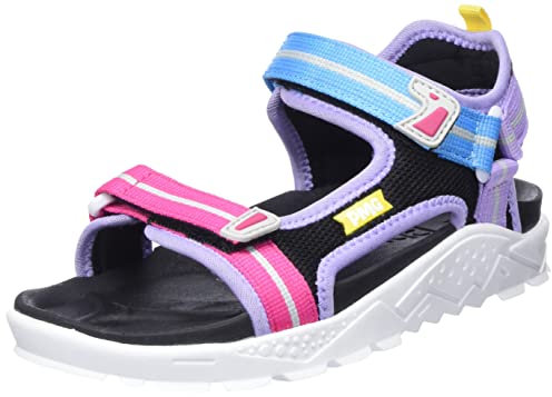 Primigi B&G Ziggy, Sandali Donna, Nero-Lilla-FUXIA, 38 EU