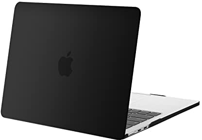 MOSISO Custodia Compatibile con MacBook Air 13 Cover M4 M3 M2 2025 2024 2023 2022 A3240 A3113 A2681,per MacBook Air 13,6'' display Liquid Retina Protezione Plastica Rigida Case, Nero