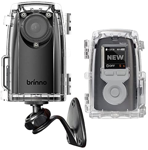 Brinno BCC300-M Timelapse Video Bundle - Cámara TLC300 1080P FHD y HDR, 118°FOV, Pantalla LCD IPS 1.44”, Carcasa IPX4, Soporte de Pared, Fácil de Usar en Obras de Construcción, Interiores y Exteriores