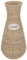 DOITOOL Vasen Deko, Landhausstil Deko Bodenvase Landhaus-Dekoration, Pflanzen- Trockenblumen Zur Dekoration Rattan-Blumentopf Kreative, Vase Beige Gewebter Blumentopf Blumenvase (44x21x21cm)