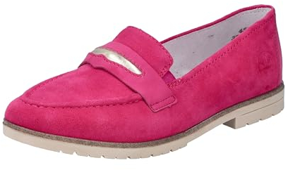 Rieker 45301, Mocassino Donna, Lilla, 39 EU
