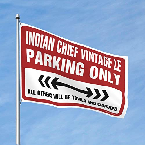 CakJuice Cave Man Bar Indian Chief Vintage Le Parking Only Flagge Schlafzimmer Flaggen Lustige Küchendekoration (Größe: 152 x 244 cm)