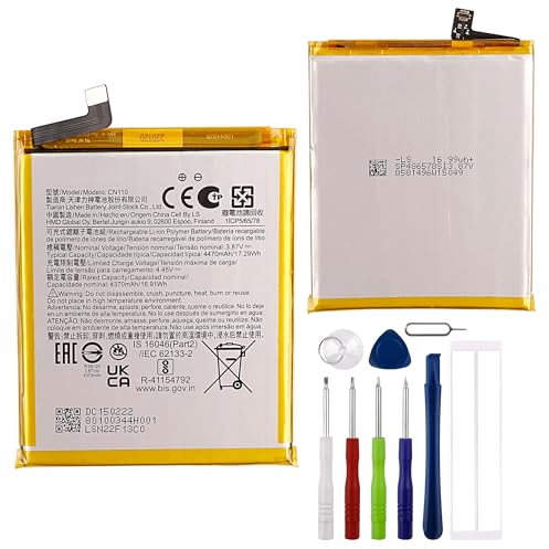 E-yiiviil Ersatzakku CN110 Kompatibel mit Nokia X20 X100 5G TA-1399 with Tools