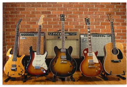 Puzzle en bois imprimé de collection de guitares de 1000 pièces, cadeau pour adulte, famille, mariage, remise de diplôme, version verticale