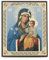 NKlaus Gottesmutter Nicht Verwelkende Blume Holz Ikone 10x12 christlich orthodox 13910
