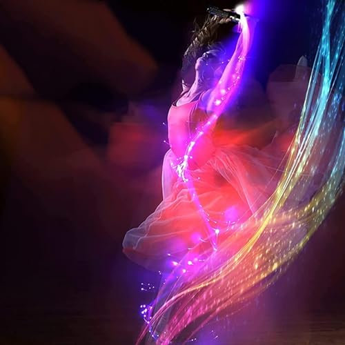 LED Fiberglas Peitsche Wiederaufladbare Fiberglas Pixel Leuchtende Peitsche 3 glühende modi für lichtstrom zeigen Musiklicht ToyDance