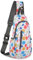 TITECOUGO Rucksack for Men Backpack Shoulder Bag Sling Small Bag Women Gym Bags Cross Body Running Work Healthy Back Chest Pouch Backpacks Daypack Camp Day Packs Sports Lightweight Colored Dots