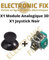 ELECTRONICFIX X1 Module 3D Stick Analogique + 1 Joystick Noir de remplacement pour manette Xbox One/Xbox One S/One X