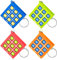 Porte-Clés de Tic Tac Toe pour Enfants de 8 à 12 Ans Porte-Clés en Plastique pour Clip de Sac à Dos Faveurs de Fête d'anniversaire pour Garçon Fille (Rouge, Bleu, Orange, Vert, 8)