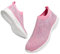 LUCKY STEP Sneakers alla Moda Scarpe da Corsa da Donna Traspiranti e Scintillanti Glitter (Rosa, 10US-41EU-8UK)