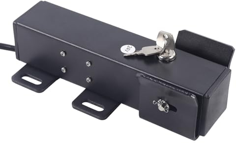 Cerradura electromagnética DC24V, apertura de puerta de bloqueo eléctrico, tiempo de desbloqueo: 1 segundo cerradura eléctrica para accionamiento de puerta batiente/puerta batiente/cerradura