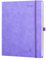 POPRUN Kalender 2025 Buchkalender Softcover mit PU-Leder, ca. A4 (26,5 x 21,5 cm) - Terminplaner, Wochenplaner Notizbuch (Jan.2025-Dez.2025) mit 100 GSM Papier - Flieder