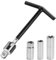 Noosverl Zündkerzenentferner-Werkzeug 4 TLG, Zündkerzenschlüssel Universal 16/18/21mm, 1/2” T-Griff Schlüsselsatz für Auto und Motorrad Zündkerzen Entferner,Zündkerzenschlüssel Satz