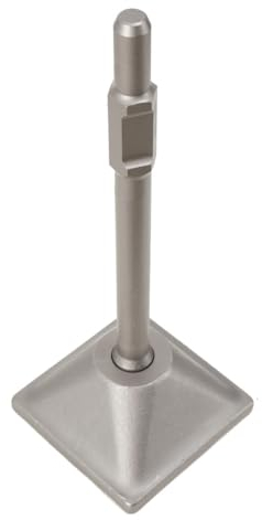 TABODD Jack Hammer 1-1/8 Hex Shank Tamper Shank Compactor with 6x6in Plate, Anti Shock Jack Hammer Compactor Hex Spline Rammer Concrete Landscaper Builder Groundwork Tools for Demolition Jackhammer