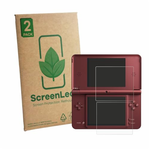 ScreenLeaf Protector Pantalla para Nintendo DSi XL | 2 Unidades Transparente Protección Pantalla Made in Germany Película Ultra Transparente Anti-Arañazos