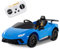 COSTWAY 12V Kids Electric Ride on Car with Remote Control, LED Lights, MP3, Music, Horn, Soft Start & Spring Shock Absorbers, Licensed Lamborghini Battery Powered Toy Vehicle for Boys Girls (Navy)