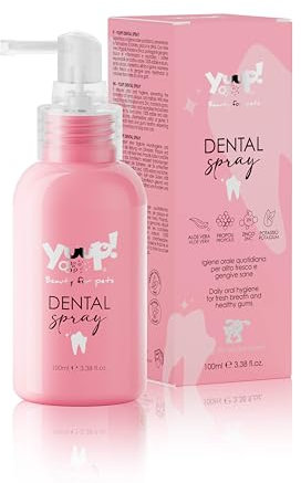 Yuup! - Dental Spray 100 ml für Hunde & Katzen für Zahnpflege Hund gegen Plaque, und Mundgeruch, Zahnsteinentferner, Zahnpasta Spray