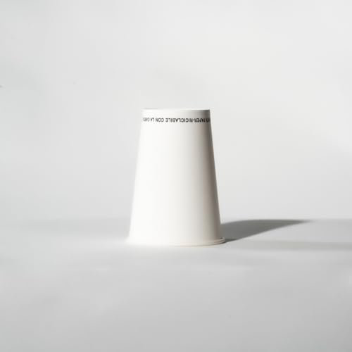 Generico 1000 Bicchieri 200ml in Carta per Acqua Usa e Getta - Eventi, Feste, Ufficio - Bicchiere Monouso - Compostabile - Biodegradabile (1000, BIANCO)