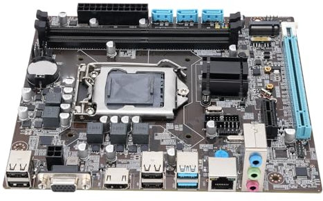 Gaming Motherboard, DDR4 ATX LGA 1151 Computer Motherboard, H110 Chipset PCIe M.2 NVMe NGFF Motherboard with SATA 3.0 6Gb/s for 6th 7th 8th Gen CPUs