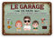 Cadeau Plus Plaque Métal Personnalisée - Le Garage De Papa - Plaque metal vintage, fete des peres cadre, deco garage vintage, cadeaux fetes des pere, plaque vintage, cadre papa (2 Enfants)