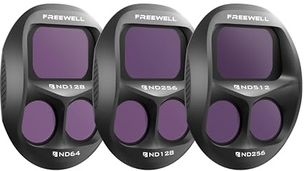 Freewell Split ND Filters 3-Pack for DJI Mavic 4 Pro | Split ND128/ND64, ND256/ND128, ND512/ND256 – For Super Bright Sunny Days