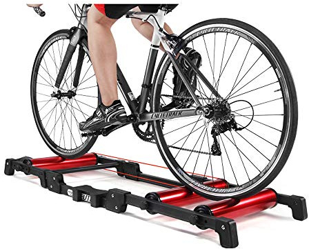 Indoor-Fahrradtrainer, Fahrradtrainer-Rollen, stationäre Übungs-Fahrradrolle for den Innenbereich, Trainer-Gürtelständer, Aluminiumlegierung, MTB, Rennrad, Heim-Radtraining