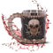Deko Krug ''Skull & Bones'' - Totenkopf-Becher mit Knochengriff - Fantasy Horror