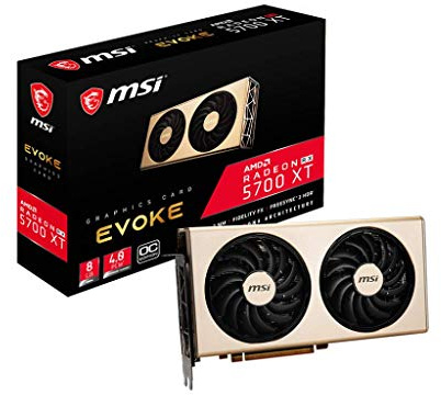 MSI Gaming Radeon Rx 5700 Xt Boost Clock: 1945 MHz 256-bit 8 GB GDDR6 DP/HDMI Dual Torx 3.0 Ventole Crossfire Navi Architecture (RX 5700 Xt EVOKE OC)