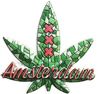 Amsterdam Holland 3D Blatt Kühlschrankmagnet Souvenirs Handgemachte Harz Magnetische Aufkleber Home Küche Dekoration, Niederlande Kühlschrankmagnet Sammlung Geschenk
