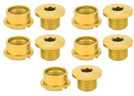 Boulons de manivelle de vélo, boulons de pédalier de vélo de Route en Alliage d'aluminium vis de Roue à chaîne de vélo boulons et écrou de manivelle pour Plaque Dentaire