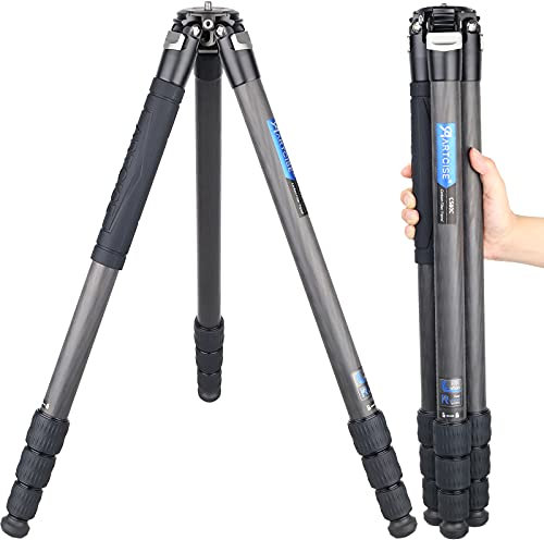 Treppiede per fotocamera in fibra di carbonio, treppiede da viaggio ARTCISE resistente, treppiede professionale da viaggio senza testa a sfera, monopiede per fotocamera DSLR, videocamera, carico