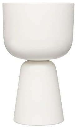 Iittala Nappula Blumentopf aus Keramik in der Farbe Weiß, Maße: 15,5cm x 19cm x 32cm, 1059792